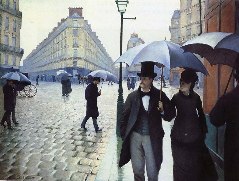 Gustave Caillebotte Paris, rain Germany oil painting art